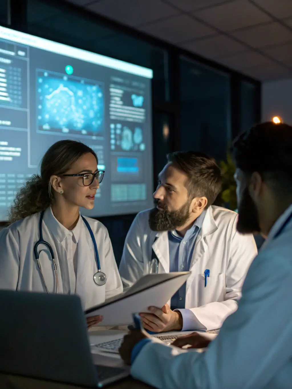 A group of healthcare professionals participating in a live Q&A session during a Kestra-hosted cardiac health event.